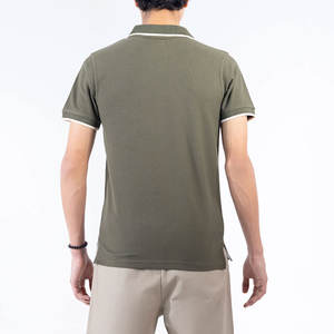 Polos de hombre de algodón oversize, personalizados OEM, tallas grandes para hombre, con logo personalizado, estampado gráfico, jersey casual, camisetas lisas de punto. - Product Image 5