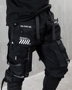Mens Loose Fit Cargo Pants Multi Pocket Utility Style Casual Streetwear <b>Trousers</b> for Modern Fashion and Comfort - Product Image 5