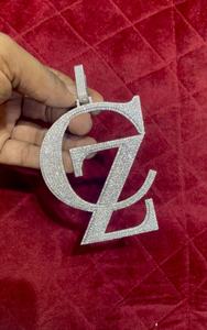 Colgante de Diamante Moissanita con Letras del Alfabeto Personalizadas al por Mayor, Corte Redondo de Alto Brillo, Collar Unisex de Moda, Joyería de Moda - Product Image 2