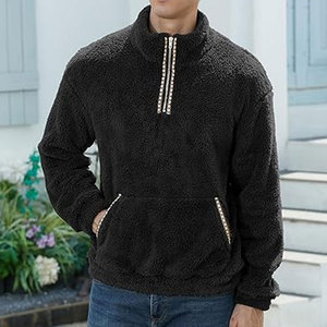 Sweat-shirt en coton de qualité supérieure pour homme, logo personnalisé, sweat à capuche zippé décontracté, streetwear confortable, pull pour tous les jours - Product Image 5