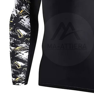 Chemises de compression solides pour hommes, écologiques, à séchage rapide, respirantes, en tissu extensible, pour l'entraînement, la course à pied, la gym, la remise en forme - Product Image 6