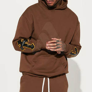 Conjunto Deportivo de Forro Polar para Hombre, Invierno, Bordado, 100% Algodón, Sudadera con Capucha Estampada, Diseño 2 en 1, Servicio OEM - Product Image 2