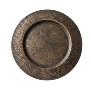 Assiette de présentation en bronze martelé de qualité supérieure pour mariage, événement, service de table - Product Image 5