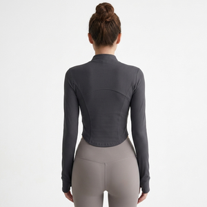 Top Deportivo Ajustado de Color Sólido, Transpirable, para Yoga, de Venta Caliente para Mujer - Product Image 2
