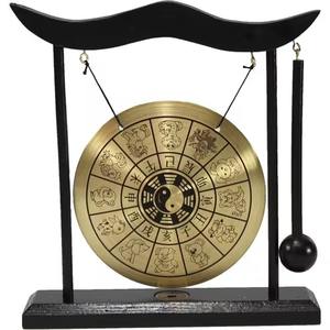 Campana de metal con acabado antiguo, campana decorativa de latón para puerta de jardín y patio, campana de metal decorativa hecha a mano, campana colgante de latón vintage - Product Image 4