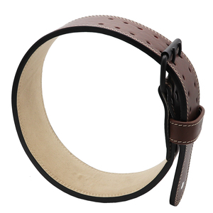 Customizable Double Prong Waist Support Unisex Adjustable Leather Power <b>Belt</b> for <b>Weight</b> Lifting Straight GLOVES City - Product Image 2