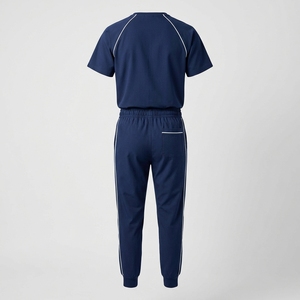 Uniformes Médicos Quirúrgicos Elásticos con Cuello en V para Hospital, Conjuntos de Uniformes Quirúrgicos de Moda con Cintura Alta para Hombres y Mujeres - Product Image 2