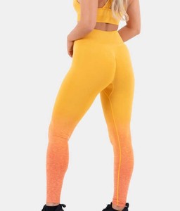 Seamless Knitted Scrunch Butt Casual Sports Leggings Women 100% Cotton Breathable High Waist <b>Tummy</b> <b>Control</b> Yoga Fitness Gym - Product Image 6