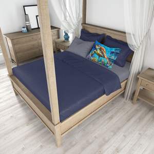 Ligero, súper suave, fácil de cuidar, ilustraciones decorativas, funda de almohada, tortuga marina, fundas de cojines de tamaño estándar - Product Image 4