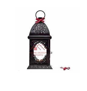 Black Finished Candle <b>Lantern</b> <b>Hurricane</b> Handmade Metal Candle Holder - Product Image 1