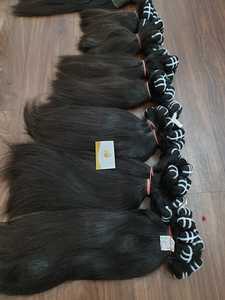 Extensiones de cabello humano Remy liso Natural 100%, tipo de trama de piel de cabello crudo camboyano y vietnamita de alta calidad con cutícula - Product Image 2