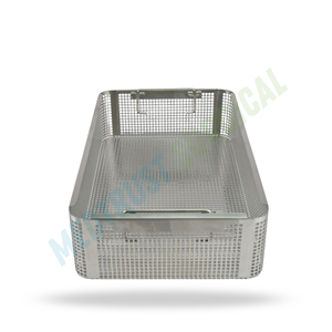 Middle Size Sterilization <b>Basket</b> Stainless Steel Surgical Instrument Tray Medical Cleaning <b>Storage</b> <b>Basket</b> - Product Image 3