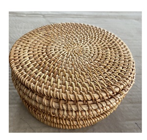 Reusable & durable Rattan Charger Plate Handmade Woven Round <b>Placemat</b> for Table Setting Wedding Party Dinnerware - Product Image 4