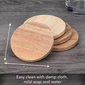 Posavasos Ecológicos de Bambú Natural para Bebidas, Protección de Mesa para Hogares Modernos, Disponibles a Precio Descontado - Product Image 3