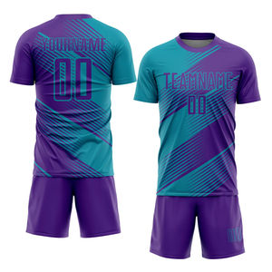 Ensembles d'uniformes de football personnalisés pour adultes, meilleurs maillots de football respirants en polyester 100% à séchage rapide, manches courtes, nouveau style - Product Image 1