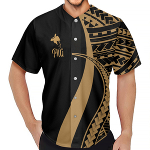Chemise en satin à manches courtes pour homme, imprimé peinture, 100 % coton, anti-rétrécissement, coupe ample, personnalisable pour l'été - Product Image 3