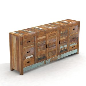 Buffet de Madera de Teca Sólida con Estilo Reciclado, Elegante, Personalizable Directamente de Fábrica, para Diseño de Interiores Industriales - Product Image 3