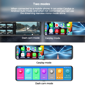 Phổ biến 11.26 inch 3 máy ảnh 2K Android Auto Carplay Màn hình Dashcam - Product Image 3