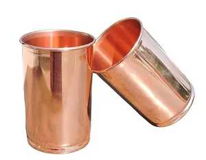 Verre à eau haut en cuivre pur martelé à la main, style Moscow Mule, vaisselle métallique, vente en gros - Product Image 2