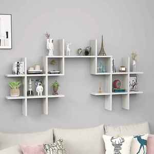 Rustic Live Edge Wooden Floating Shelf Set Wall Mount Natural Solid Wood Heavy Duty Metal Bracket Storage Ledge Pair - Product Image 2