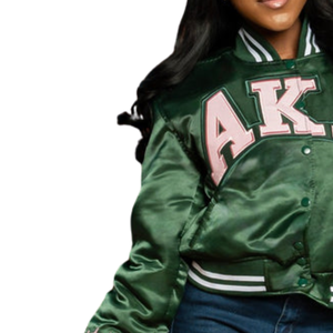 Hunter Green First Flyest <b>Vintage</b> Bomber <b>Jacket</b> <b>Women</b> Embroidered Varsity Casual Streetwear Retro Fashion Outerwear Cotton - Product Image 4