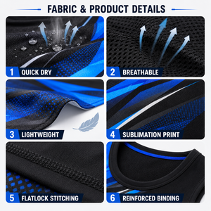 Custom Men's Athletic Tank Top 100% Polyester Lightweight Breathable Quick Dry Silk Screen Printed Front Gym Training Singlet - Product Image 4