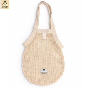 Sac de courses en coton pour l'épicerie, 27x56 cm, plat, avec logo personnalisé, vente en gros, OEM, marque privée, commande en vrac, modèle SNC128 - Product Image 1