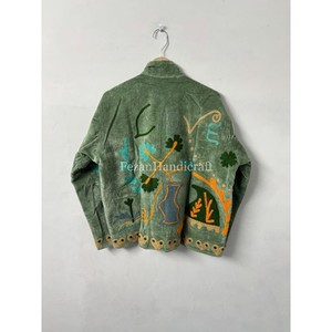 Indian Velvet Suzani <b>Jacket</b> Uzbek Embroidery <b>Short</b> Unisex <b>Jacket</b> Coat Inside Cotton Lining Women's <b>Jacket</b> - Product Image 3