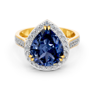 Anillo de Oro Sólido de 14K, 9K, 10K, 18K con Gema de Laboratorio de 6 Quilates, Certificado IGI, RJC, ODM, OEM, Fabricante de Joyería Fina Ética, Venta al por Mayor E201346 - Product Image 4