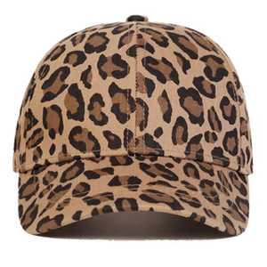 Leopard Print Baseball <b>Cap</b> Unisex Adult Casual Spring Summer Breathable Polyester Cotton Adjustable Fashion Hat - Product Image 4