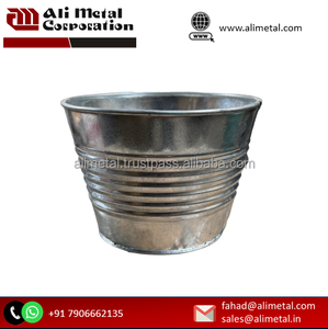 Ensemble de jardinière en métal galvanisé personnalisable avec motif d'écailles de poisson pour la décoration intérieure et extérieure de la maison pour balcon, jardin et pot de fleur - Product Image 5