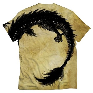 Camiseta de Manga Corta Transpirable de Poliéster/Algodón con Patrón de Letras de Color Personalizado para Hombre - Product Image 5