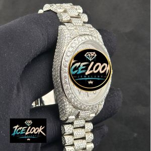 นาฬิกาข้อมือผู้หญิง ICELook หรูหรา ตัวเรือนสแตนเลสสตีล 30 มม. กระจกแซฟไฟร์ ระบบอนาล็อก กลไกจักรกล เรืองแสง สายแบบพับได้ 20 มม. - Product Image 2