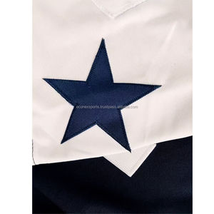 Uniforme de rugby à manches courtes de haute qualité maillot de football américain respirant avec broderie vêtements de football cousus en stock d'été - Product Image 4