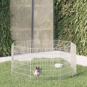 21.3 \ "x23.6 \" recinto per animali ruspante 21.3 ferro zincato a 8 pannelli \ "x23.6 \" box per bambini - Product Image 1