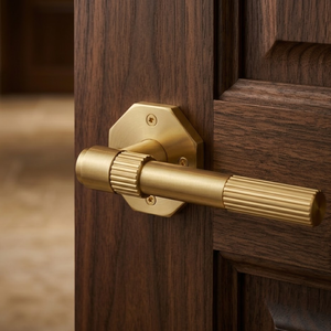 Real Marble Mortise Door <b>Handle</b> Set | Premium Stainless Steel Antique Graphite Black PVD Finish for Main Door Bedroom Office - Product Image 5