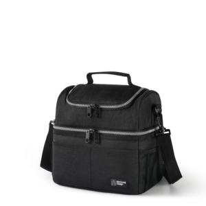 Premium Leakproof Meal Prep Bag Durable Thermal Food Carrier with Dual-Level Storage and Adjustable Shoulder Strap - Product Image 3