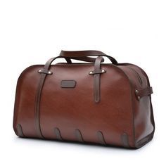 New Arrival Luxury leather Duffle Bag Adjustable <b>Strap</b> Zipper Closure Large Capacity Multi-Function for Travel Daily - Product Image 5