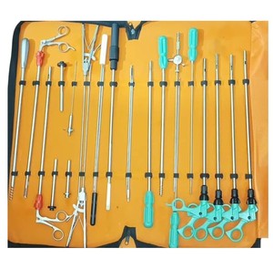 Kit de 10 piezas de instrumentos laparoscópicos para cirugía con trocartes, pinzas, portaagujas y tijeras, herramientas para cirugía mínimamente invasiva - Product Image 6