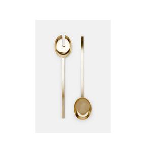 Juego de utensilios profesionales para servir ensaladas de metal para catering, con agarre fuerte y construcción duradera de acero inoxidable - Product Image 6