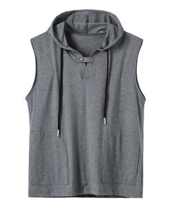 Men's Casual Sportswear Breathable <b>Athletic</b> Vintage Style Beading Quick Dry Tank Tops for Active Lifestyle - Product Image 6