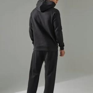 Ensemble de survêtement d'hiver personnalisé avec logo, en polyester et polaire, coupe-vent élastique pour l'entraînement - Product Image 2