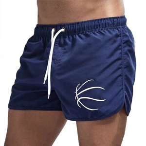 Shorts sportifs pour homme en lin/coton respirant, délavé à l'acide, style uni, taille mi-haute, avec poches croisées et cordon de serrage, très tendance - Product Image 3