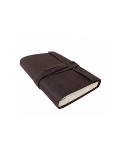 Handcrafted Antique B5 Plain Chocolate Brown <b>Leather</b> Journal Thermal Bound Hardcover Strip Lock Pattern Business Office Use Gift - Product Image 1