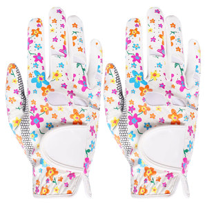 Womens Golf <b>Gloves</b> Custom Logo Printing Golf <b>Gloves</b> Right and Left Hand Full Cabretta Leather Golf <b>Gloves</b> - Product Image 2