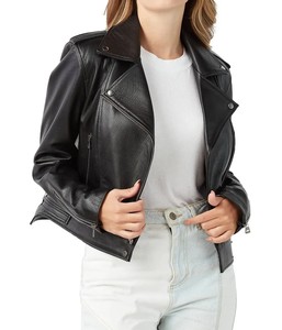 <b>Women</b> Casual Leather <b>Jacket</b> Premium Faux Leather Streetwear Fashion Outerwear OEM ODM Wholesale Manufacturer - Product Image 5
