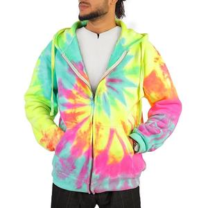 เสื้อฮู้ดสำหรับผู้ชายและผู้หญิงเสื้อมีฮู้ดมัดย้อมผ้าคอตตอน100% ระบายอากาศได้ดีเหมาะสำหรับฤดูหนาว - Product Image 3