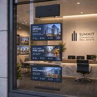 Immobilien-LCD-Bildschirm Dreifach-LCD-System für Immobilienbüro-Schaufenster