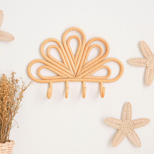 Adorables ganchos colgantes de ratán hechos a mano, diseño encantador, precio bajo, montados en la pared, venta al por mayor. - Product Image 3