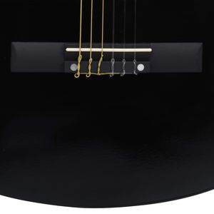 Guitare classique en bois de tilleul noir 4/4 39 pouces pour débutants - Product Image 6